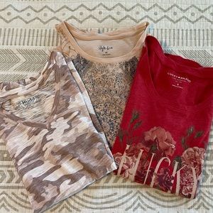 Women’s set of 3 t-shirts | size XS-S